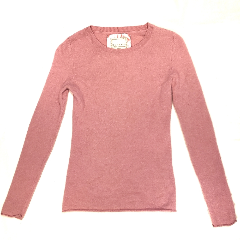 Old Navy bubblegum pink 100% cashmere sweater
